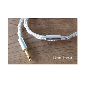 Final Audio Design 6,0 m versilbertes Kabel 6,3mm Klinke 3-polig