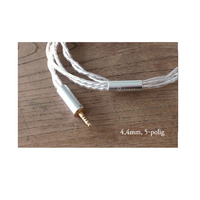 Final Audio Design 5,0 m versilbertes Kabel 4,4mm Klinke 5-polig --- 1