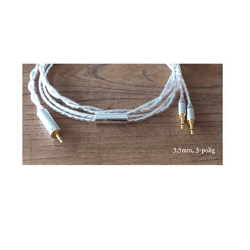 Final Audio Design 3,0 m versilbertes Kabel 3,5mm Klinke 3-polig