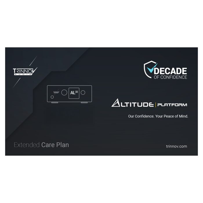 Trinnov Altitude32 Care Plan --- 1